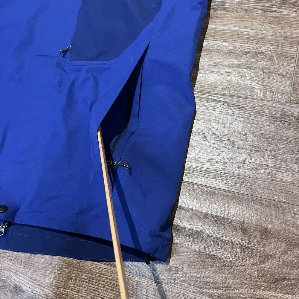 Mountain Hardware Jacket Men's Large Blue Gore-Tex Performance Shell Coat READ